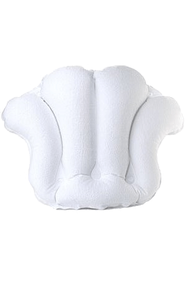 NEW AVON Skin So Soft Inflatable Terry Cloth Oblong Suction Hold Bath Pillow 