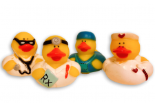 Set of 4 healthcare worker ducks