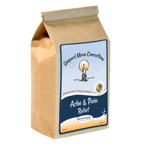 Ache and Pain Bath Remedy 24 ounce bag tilted right