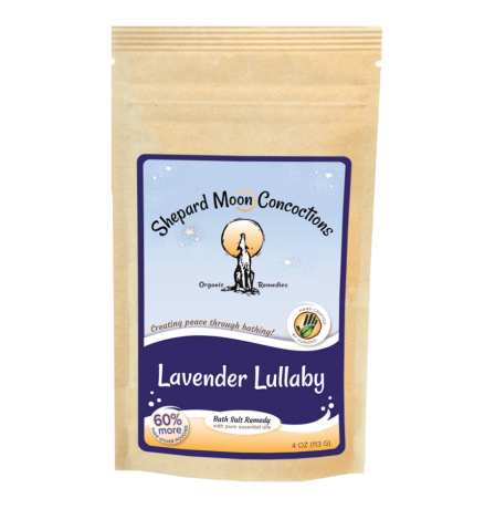 Lavender Lullaby Bath Remedy 4 ounce pouch front
