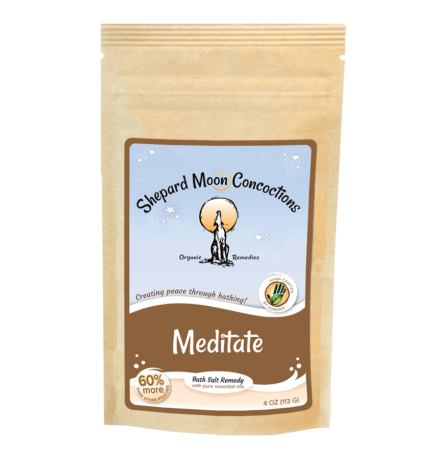 Meditate Bath Remedy 4 ounce pouch front