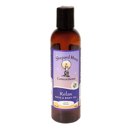 Relax Bath and Body Oil and Massage 4 ounce bottle