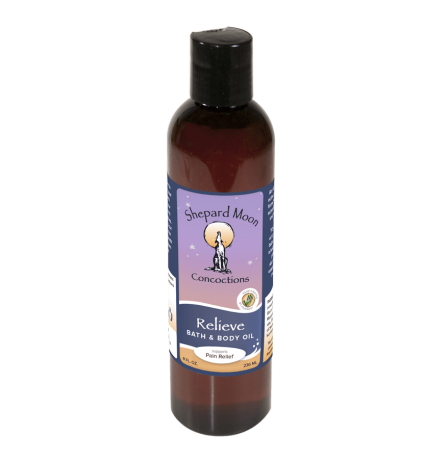Relieve Bath and Body Oil and Massage 8 ounce bottle